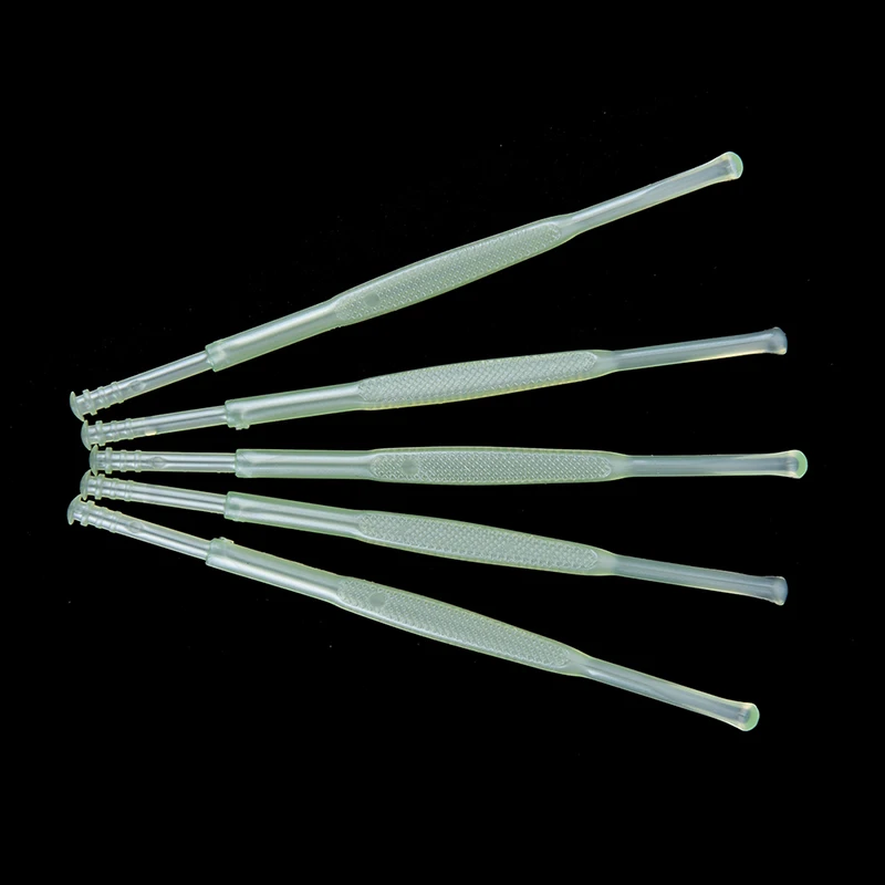 5Pcs/lot Earpicks Ear Wax Pickers Plastic Ear Pick Curette Remover Cleaner Ear Care Tool EarPick 9cm Random