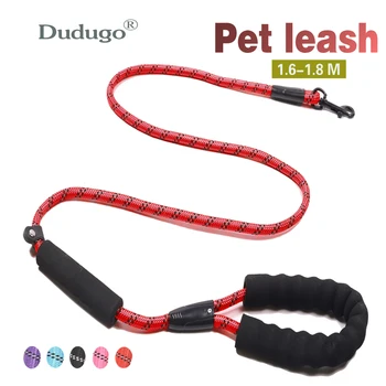 

Dog Leash Strong Reflective Lead Rope For Medium Large Dog Running Walk Train Pitbull Bulldog Pugs Beagle Labrador Husky