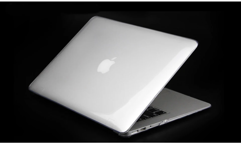 Чехол для ноутбука Apple MacBook Air Pro retina 11 12 13 15 16 для mac book New Pro 13,3 15,4 16 дюймов A1706 A1932+ крышка клавиатуры - Цвет: Crystal Transparent