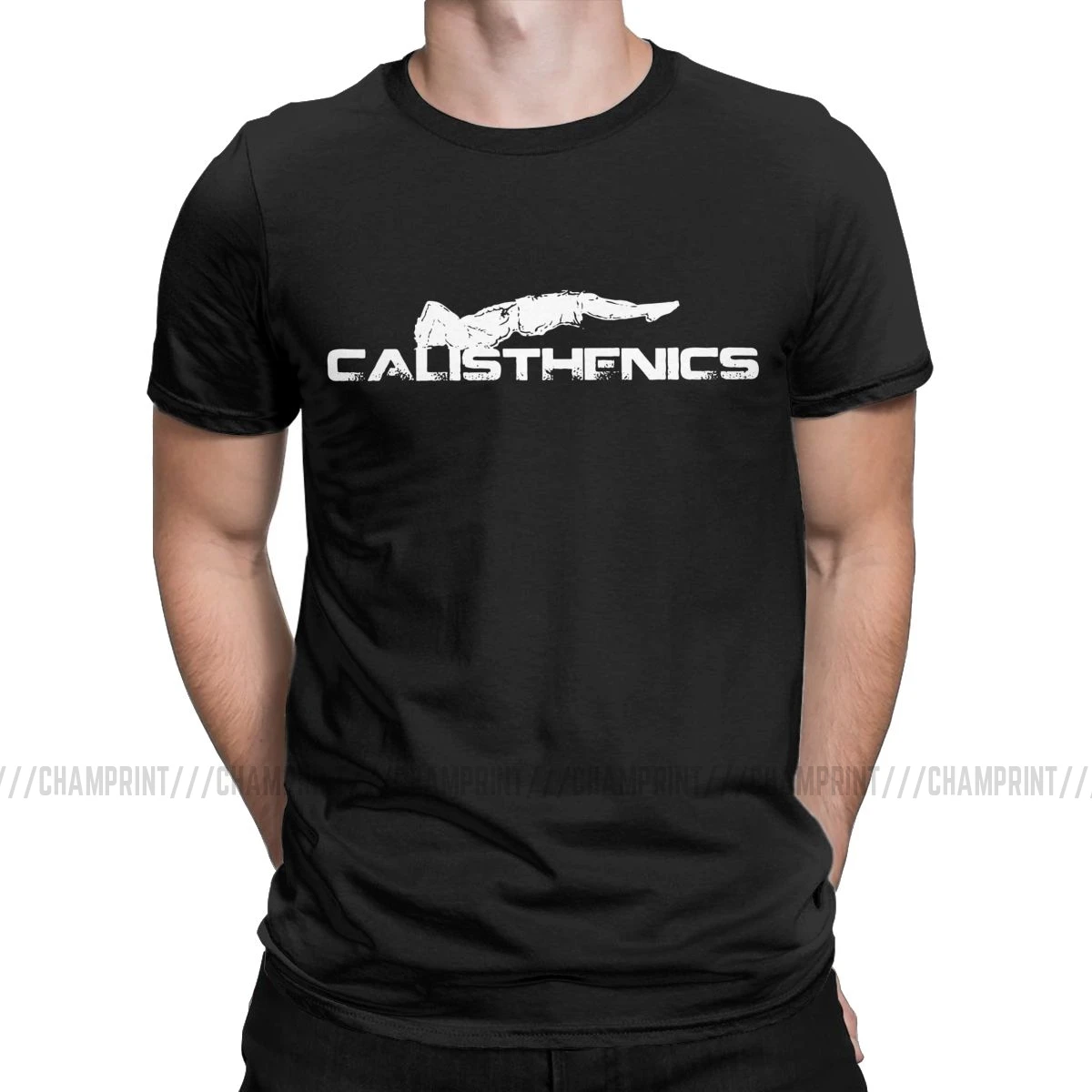Потрясающие мужские футболки Calisthenics, хлопковая футболка для спорта, тренировок, фитнеса, тренажерного зала, спортивного тела, футболки с коротким рукавом, подарок на день рождения - Цвет: Черный