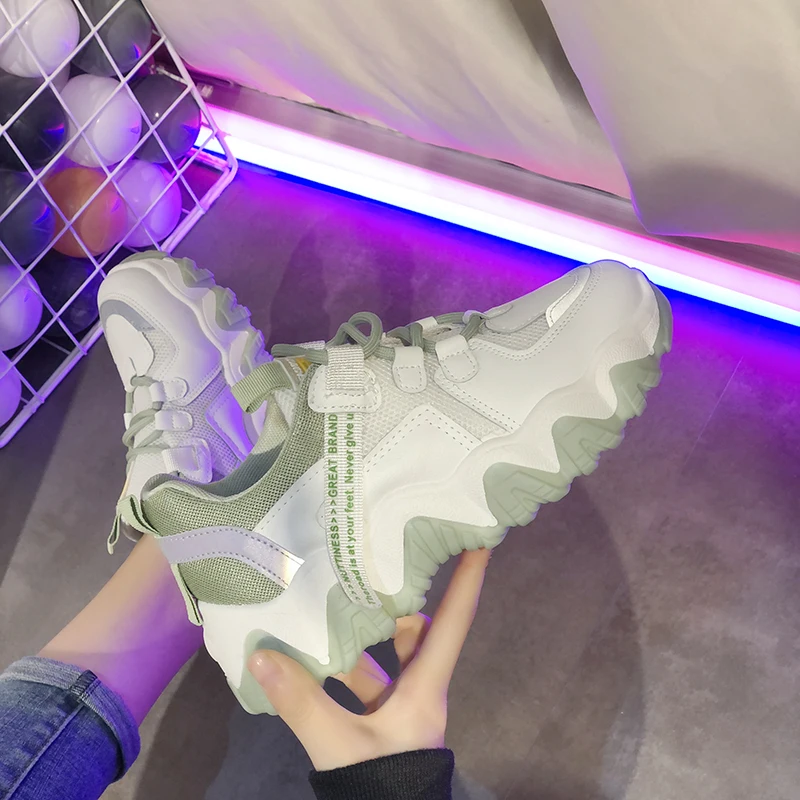 

2020 Spring New Fashion Platform Sneakers Woman Sport Tenis Dad Shoes White Women Chunky Casual Shoes Ladies Basket Female