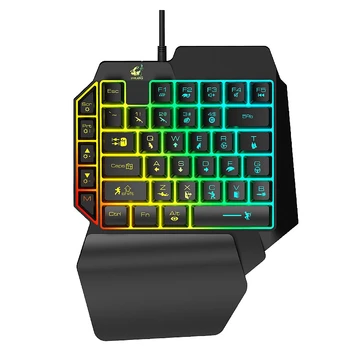

ZIYOU LANG K15 One-Handed Keyboard Chick Keycap Version, 39-Key Wired Mechanical Gaming Keyboard with LED Backlight