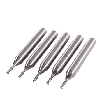 

New 2mm x 6mm Inch HSS-AL Straight Shank 2 Flutes End Mill Cutter 5pcs