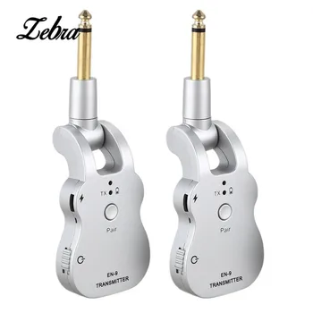 

Zebra EN-9 2.4Ghz Wireless Audio Guitar Transmission Receiver System Rewith 280 ° Rotating Plug for Electric Guitar Bass Violin