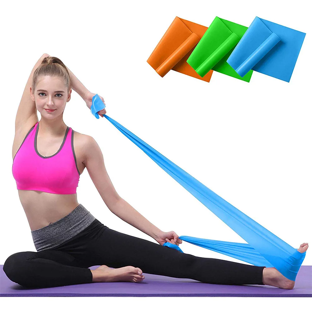 Gym Yoga Pilates ABS Exercise Workout Fitness Elastic Resistance Loop Bands 