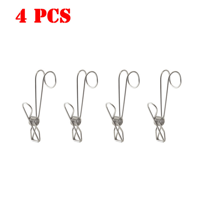 Stainless Steel Clip Holder Kitchen Storage Hooks Bathroom Towel Clothes Clip Socks Organizer Strong Hooks Clip