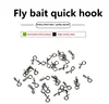 30-100pcs/lot Hanging Fishing Snap swivels 5-11cm Fly pin Lure Hook Quick change of connecting Ring Connector Tools Accessories ► Photo 2/6