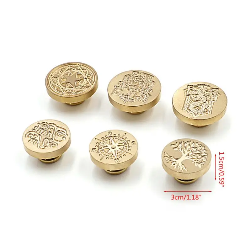 

500+ Patterns Wax Seal Stamp Retro Wood Stamp Kits Replace Copper Head-Elk Series