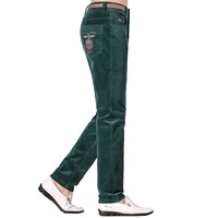 New Winter Men's Velvet Pants Bruce&Shark Straight Luxury Men's Corduroy Trousers Heavy Cotton Comfortable Stretch Pants Size 40 2