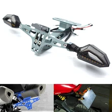 Универсальный CNC алюминиевый мотоциклетный регулируемый угол номерной знак кронштейн для Ducati 749 999 1098 1198 S R 749/S/R 999/S/R 1198 S/R