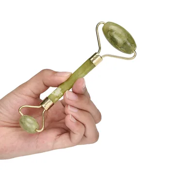 

Natural Facial Beauty Massage Tool Jade Roller Double Head Face Body Neck Thin Relaxation Anti Wrinkle push Massager Tools #1210