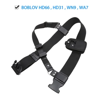 BOBLOV WA7 WN9 HD31 HD66 시리즈용 바디 카메라 블렛, 바디 착용 카메라 벨트