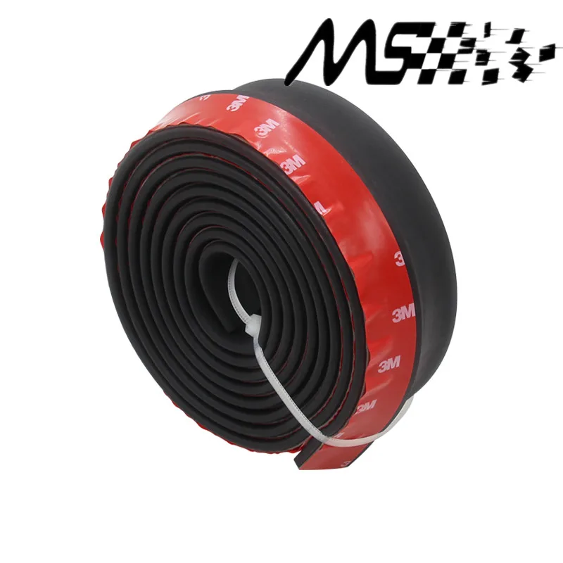 Universal TPVC Front Bumper Lip Skirt Protector Multideflector Front Bumper Strip Car Scratch Proof