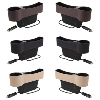 

New Arrival Car Seat Gap Slit Pocket Auto Organizer Storage Box Phone Bottle Cups Holder Box For Cars Auto Accessories