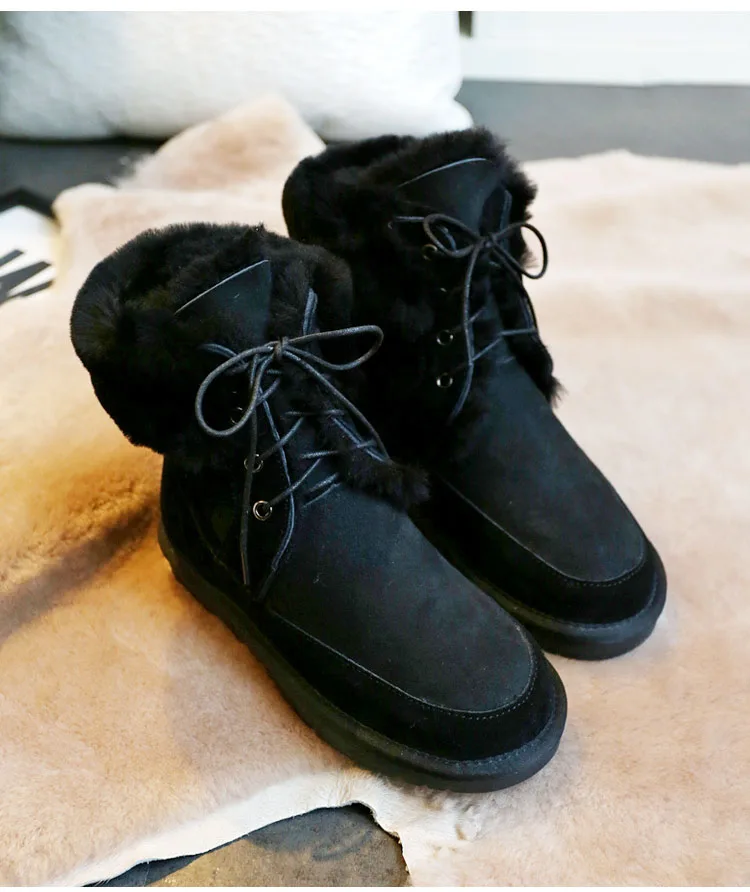 GRWG/; женские зимние ботинки на натуральном овечьем меху; женские теплые зимние ботинки; брендовые ботинки из натуральной овечьей кожи; зимняя женская обувь