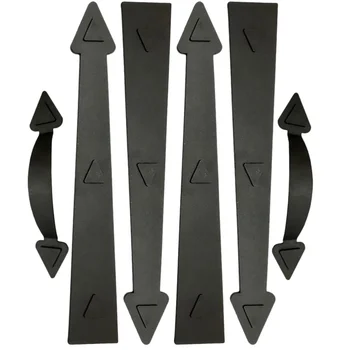 

1set Garage Door Ornamental Handles Magnetic Decorative Garage Door Handle (Black)