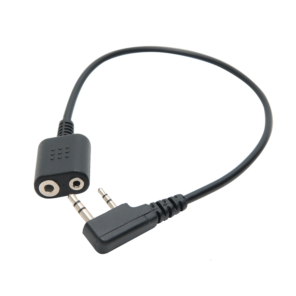 2 Pin Earpiece Headset Speaker Mic Extension Cable Adapter for Kenwood TYT Baofeng Walkie Talkie UV-5R BF-888S UV-82 UV-S9 Radio