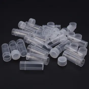 

10Pcs 5ml Plastic Sample Bottle Small Bottle Test Tube Mini Bottles Storage Containers White Refillable Bottle