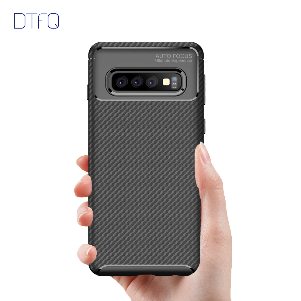 Мягкий силиконовый чехол для Samsung Galaxy S10 S10e Plus TPU задняя крышка ударопрочный