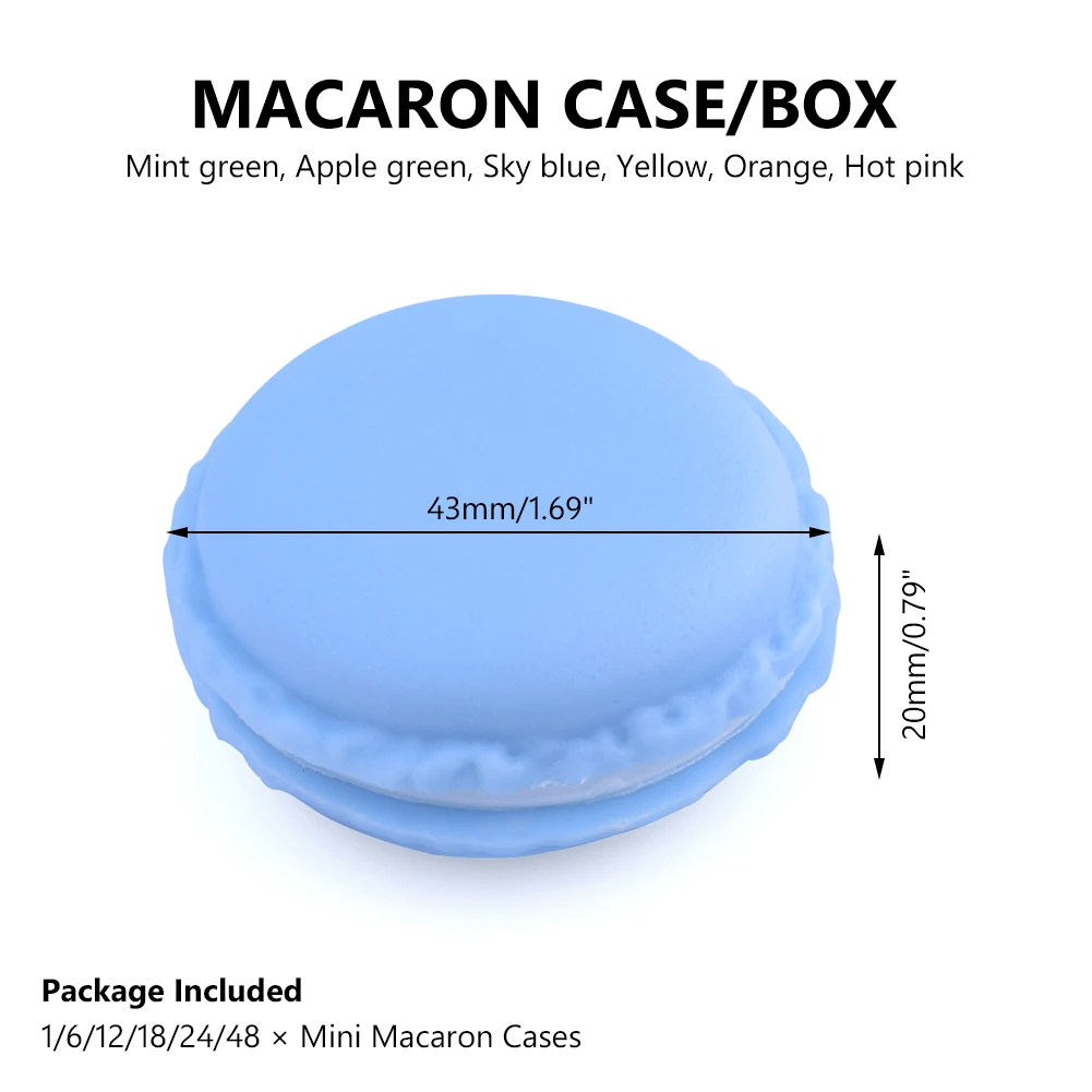 Мини-юбка для девочек «Макарон кольцо Цепочки и ожерелья ювелирные украшения в форме леденцов ящик для хранения подарки мгновенной проявки Macaroon чехол для переноски чехол таблетки Компонент органайзер 6 цветов