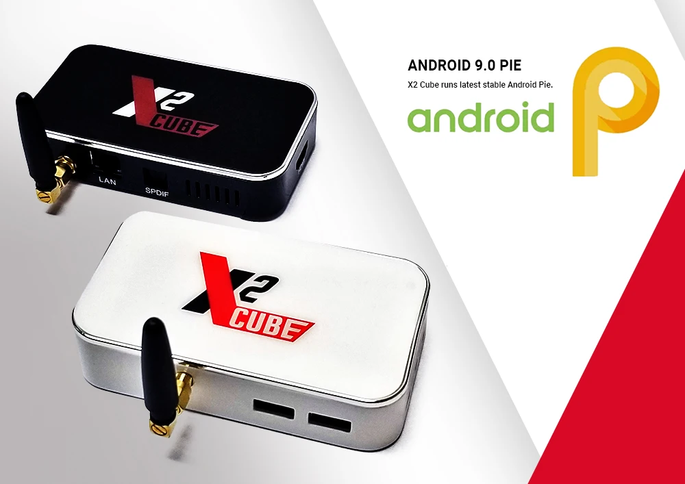 X2 PRO X2 cube Android9.0 Смарт ТВ приставка Amlogic S905X2 2G 16G 4G DDR4 3 2G приставка 2,4G/5G WiFi 1000M 4K HD медиаплеер