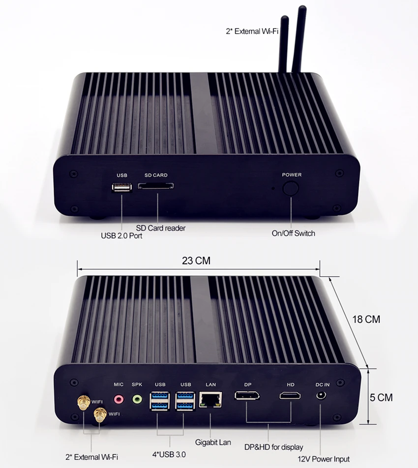 P05B-core i7 7500U Intel Core i5 6200U minipc i7 5500U Kaby Lake компьютер i7 7500U Windows 10 Linux настольный компьютер Barebone i3 6006U тонкий клиент - Цвет: P05B-core i7 7500U