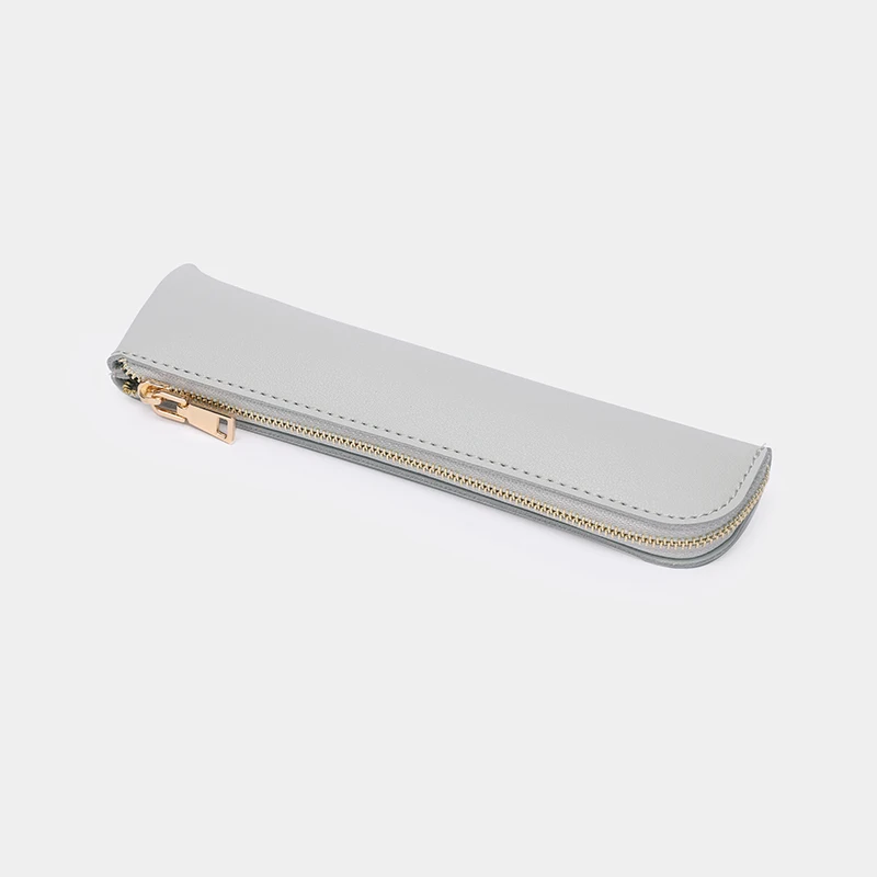 

Новый кожаный мини-Чехол-карандаш на молнии креативный простой студенческий чехол-карандаш для мужчин и женщин