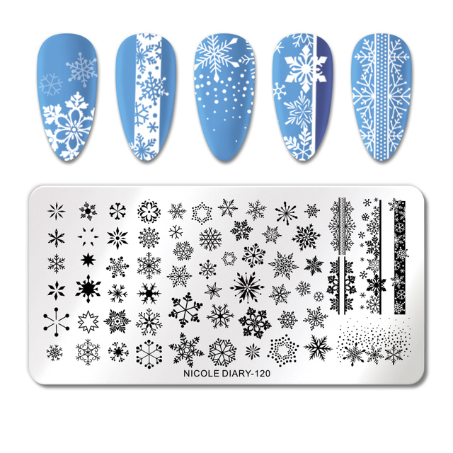DIARY Line Flower Nail Stamping Plates Chinese Style Letter Pattern Nail Art Stamp Templates Face Leaf Printing Stencil
