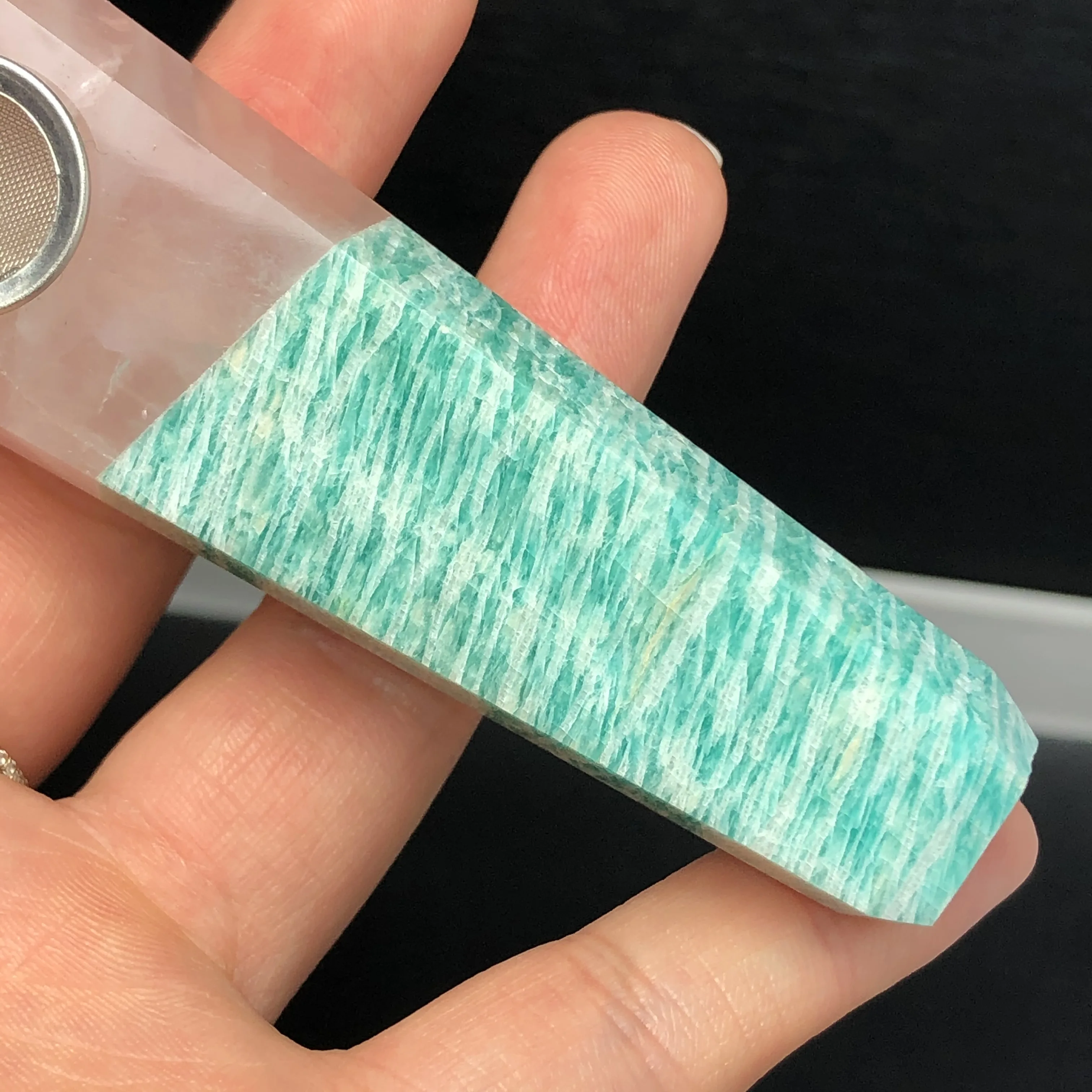Натуральный Порошок Кристалл dongling jade joint портсигар. Труба