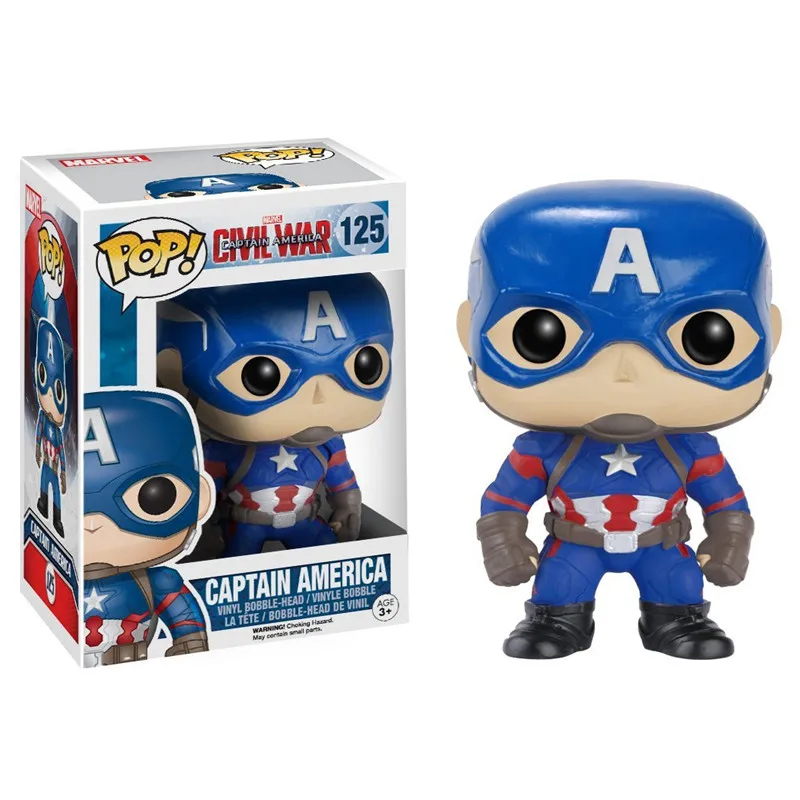 Funko pop Marvel Мстители Железный человек Капитан Америка Тор Черная Вдова Халк Локи модель человека-паука оригинальная коробка игрушки на день рождения