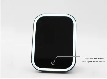 

LED Makeup Mirror Touch Screen Makeup Mirror Tabletop Desktop Portable LED Mirror LED Lighted USB Rechargeable