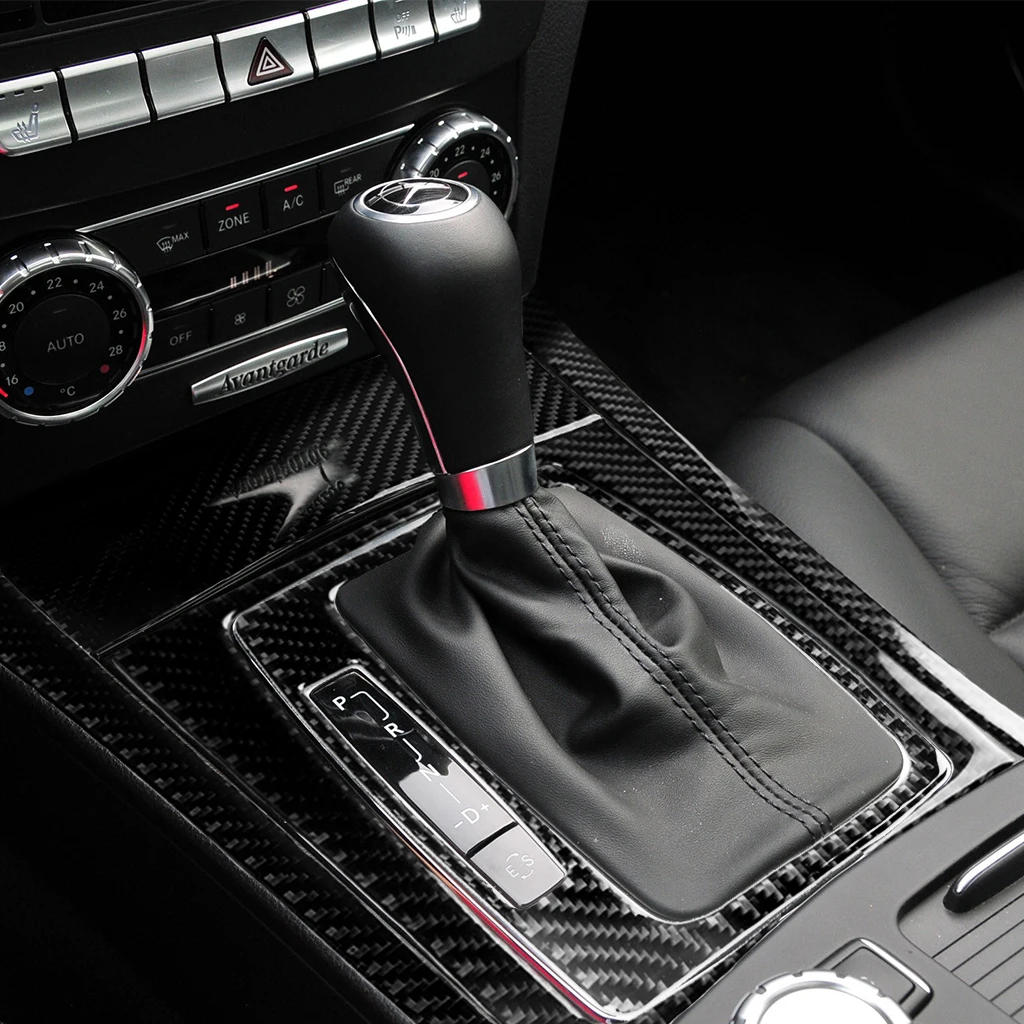 Углеродное волокно Авто Центральная панель управления наклейки для Mercedes Benz W204 C Класс 07-13 украшение интерьера автомобиля аксессуары