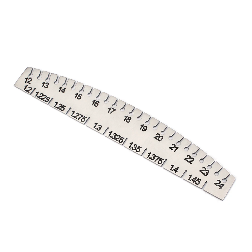 Piano Steel Tool Wire Thickness Measurer Tester Ruler Gauge Diameter Measure