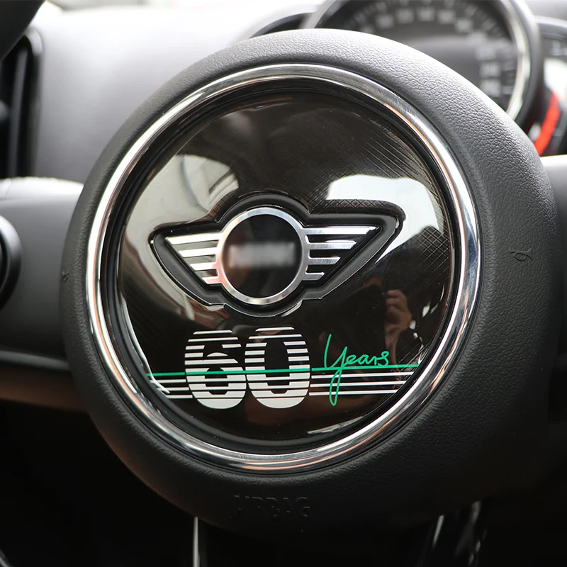 Автомобильная наклейка на руль 60 летия для BMW MINI Cooper S JCW F54 F55 F56 F60 Clubman