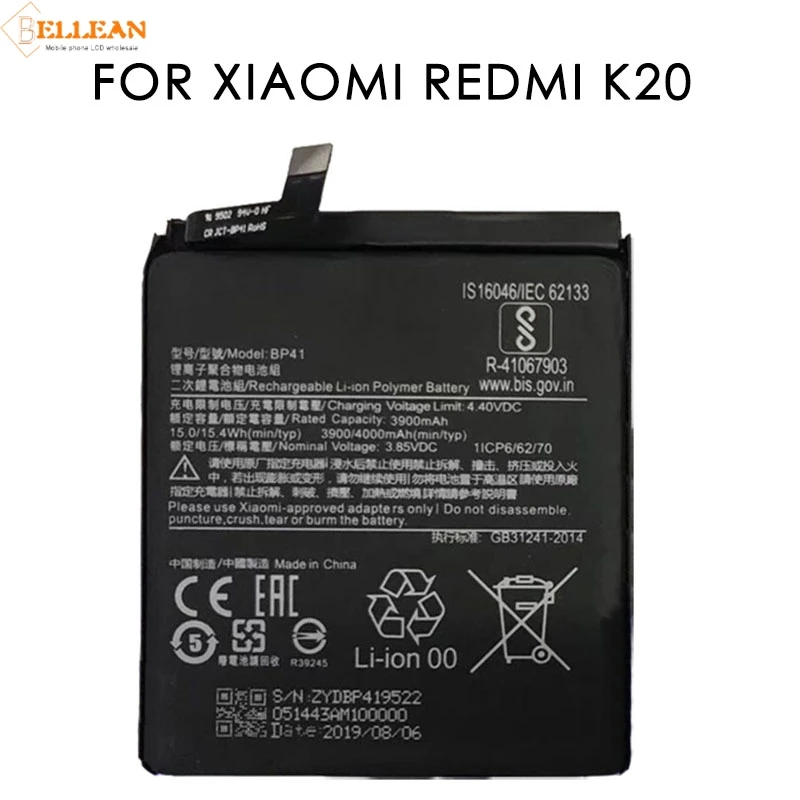 Catteny K20 Pro совместим с Xiaomi MI 9T батарея Замена для Redmi k20 BP41 мобильного телефона