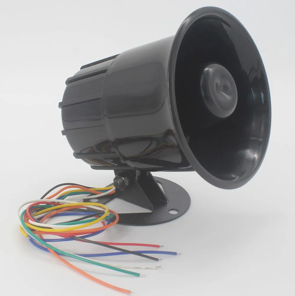 JRHN002 32V 10W мульти-тон рог Интеллектуальный усилитель рога сигнализации с пультом дистанционного управления(черный