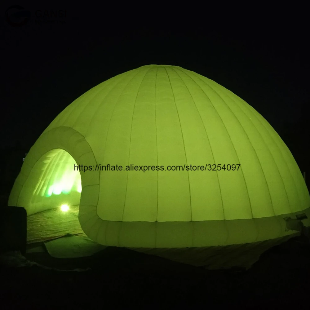 Outdoor 10m inflatable led party house, hot selling inflatable event tent with colorful light hot selling popular inflatable swimming pool cover winter inflatable water pool tent yard pool cover bubble tents