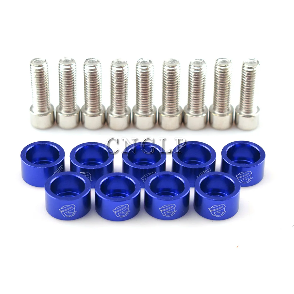 Fender washers M8 9 Pcs/Pack Aluminum for Honda Air Inlet Manifold Engine