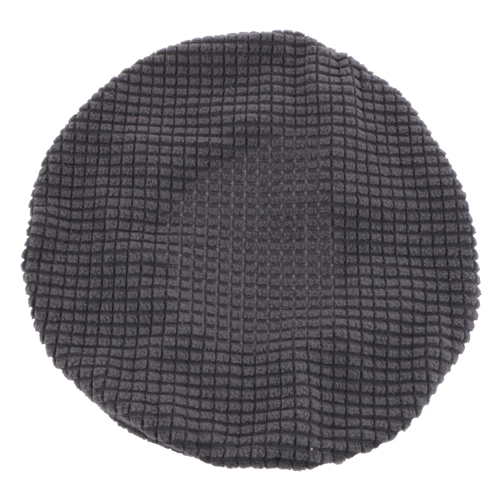 Slip Resistant Round Bar Stool Cover Chair Seat Cushion, Stretchable Fits For 30-38cm / 12-15 Inch Stools