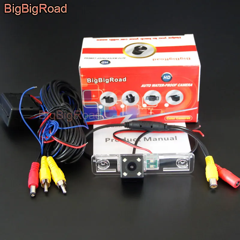 Power Relay Camera BigBigRoad Автомобильная интеллектуальная динамическая траектория треков резервная камера для Opel Omega A B/Vectra B/Zafira A 1999 2000 2001-2005 - Название цвета: Power Relay Camera