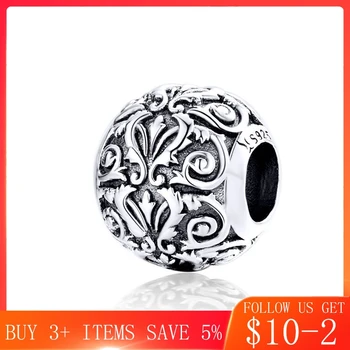 

CodeMonkey Vintage Lily Flower Metal Beads 925 Sterling Silver Sparkling Charms Beads Fit Bracelet Luxury Brand Jewelry CMC1179