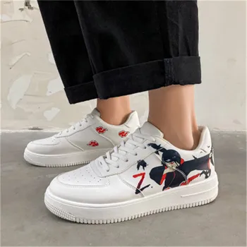 

2020 Men Fashion Sneaker Brand New Uchiha Itachi Print Lace-up Men Casual Shoes Top Quality sneakers for men