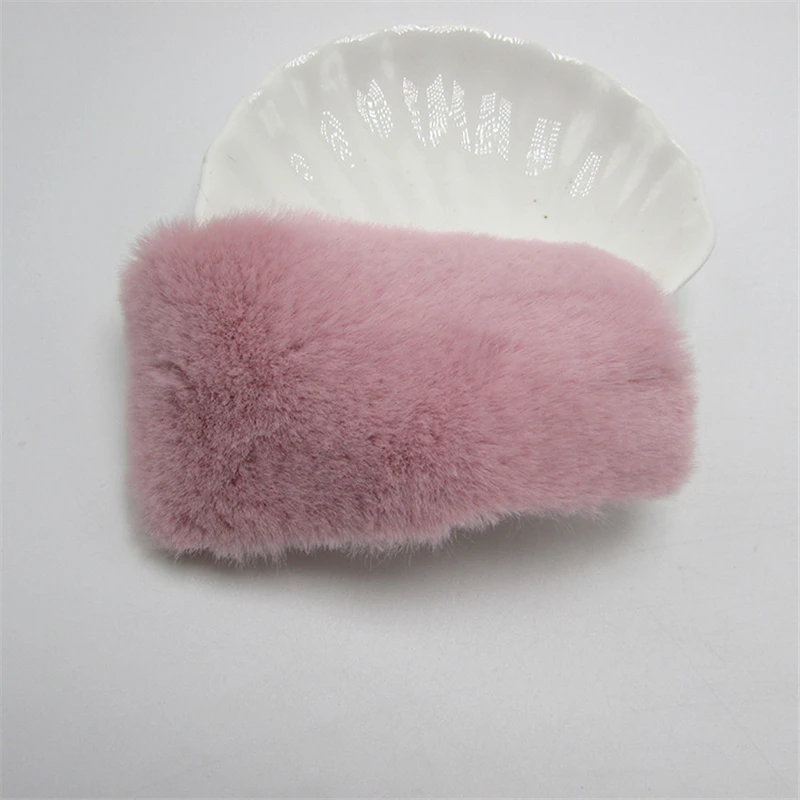 Dark pink Fabric 5-30 шт. имитация кроличьего меха ткань хлопья DIY ремесло поставки дети шпилька аксессуары головной убор Материал украшения аппликация - Цвет: Dark pink Fabric