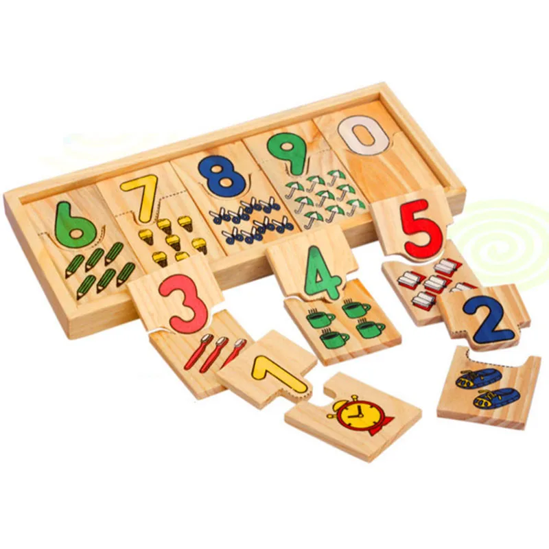 

1Set Children Math Toys Preschool Counting Board Early Education Wooden Toy Kids Educational Montessori for Baby Gift