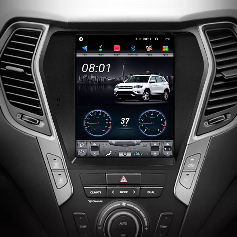  32G ROM Vertical screen Android 9.1 GPS multimedia video radio player For hyundai IX45 Santa Fe 201