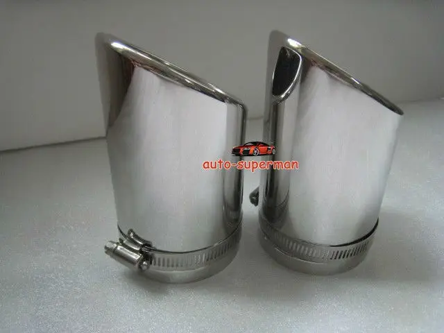 Хромированные наконечники глушителя для AUDI TT 2,0 T 2007-2010