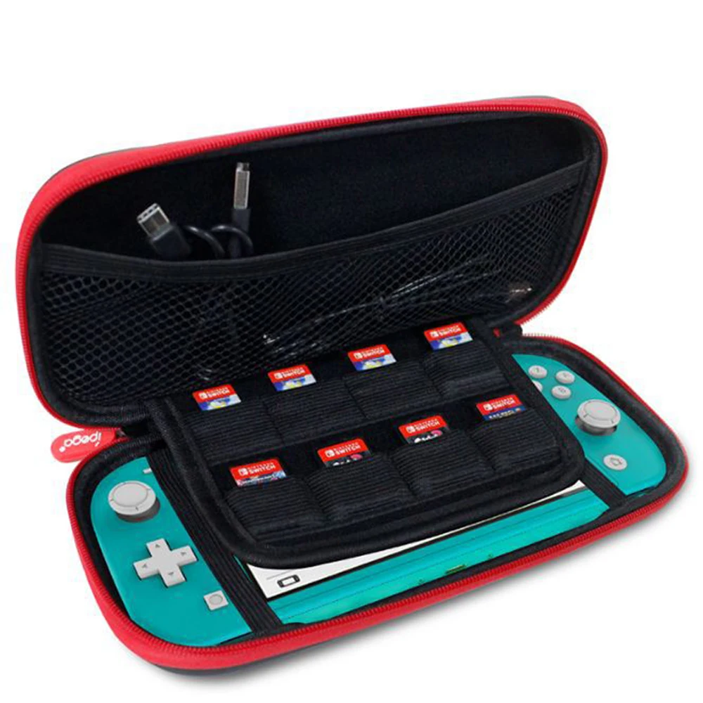 18 в 1 супер игровой набор сумка для хранения Switch Lite с футляр для игровых карт+ зарядный кабель+ основа+ защитный чехол+ наушники+ крышка большого пальца