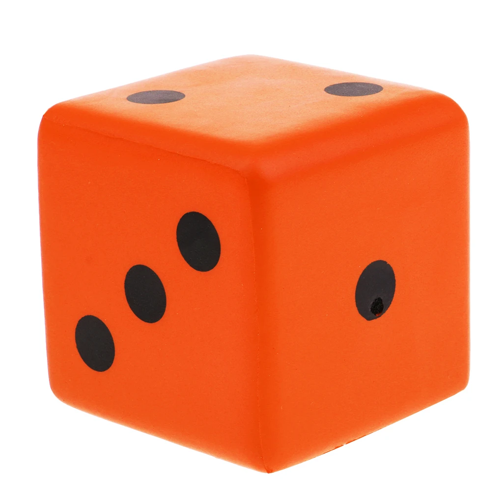 Sponge Dice Foam Dot Playing Dices for Math Teaching Vent Toy Education Toy 8CM Multicolor Entertainment Dices