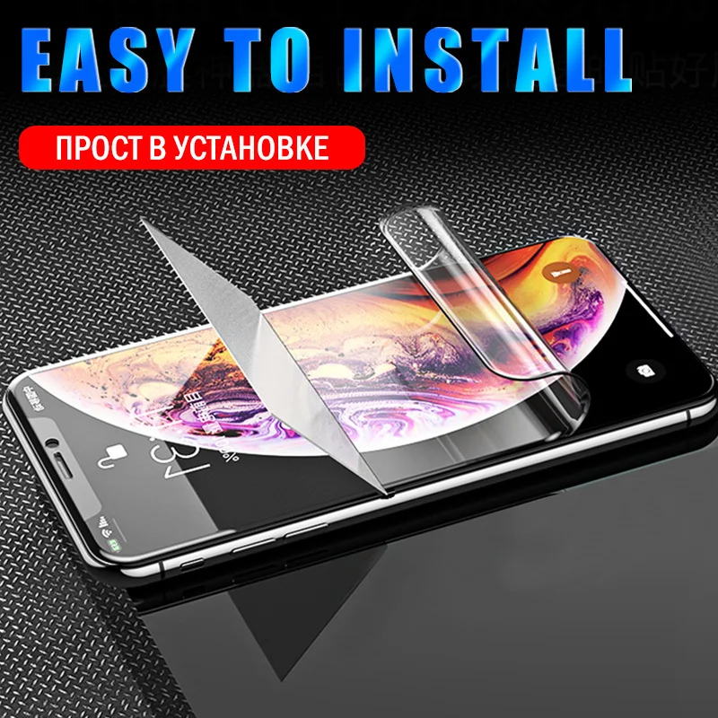 30D Гидрогелевая пленка для iPhone 11 Pro Max XR X XS Защитная пленка для iPhone 7 8 Plus 6 6s 11 Pro Max мягкая защитная пленка