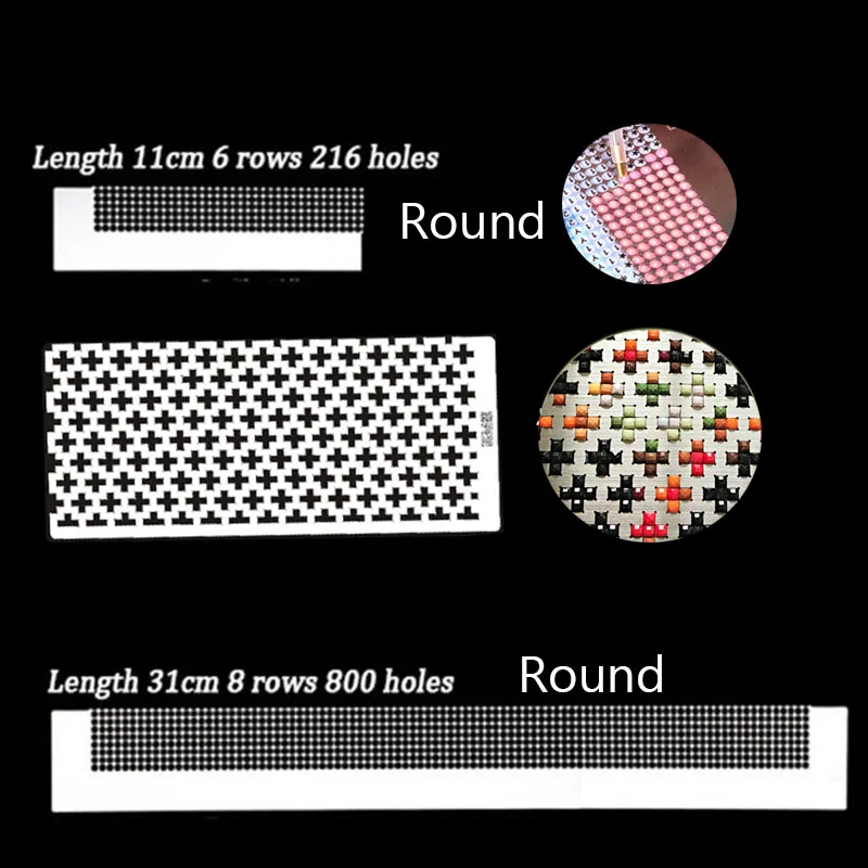 31 cm 800 Holes LISRUI Diamond Painted Ruler Net Ruler Practical Stainless Steel 50 Grids 141mm High-Precision Processing 31 cm 800 Holes LISRUI Diamond Painted Ruler Net Ruler Practical Stainless Steel 50 Grids 141mm High-Precision Processing